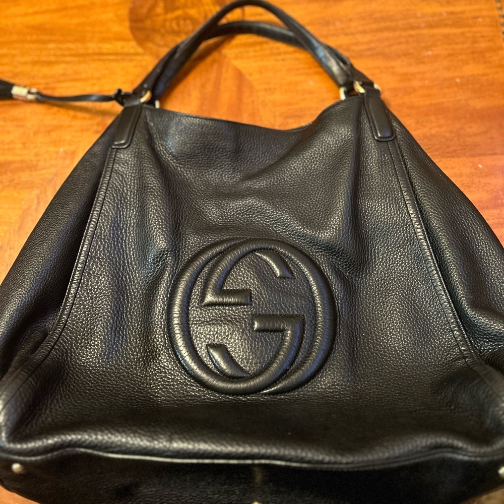 Authentic Gucci Leather Hobo w/ Tassel - Large